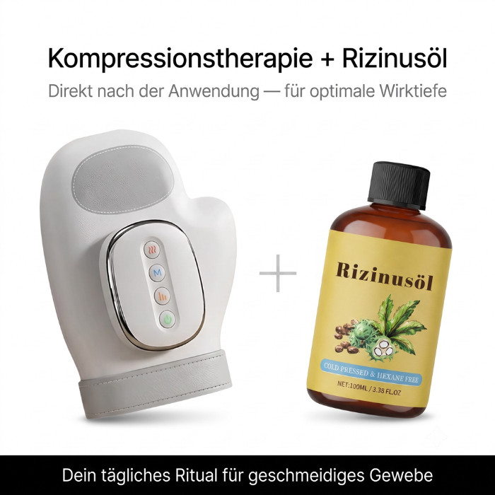 Caviraa IRT1 - Handmassagegerät mit Wärme & Kompression