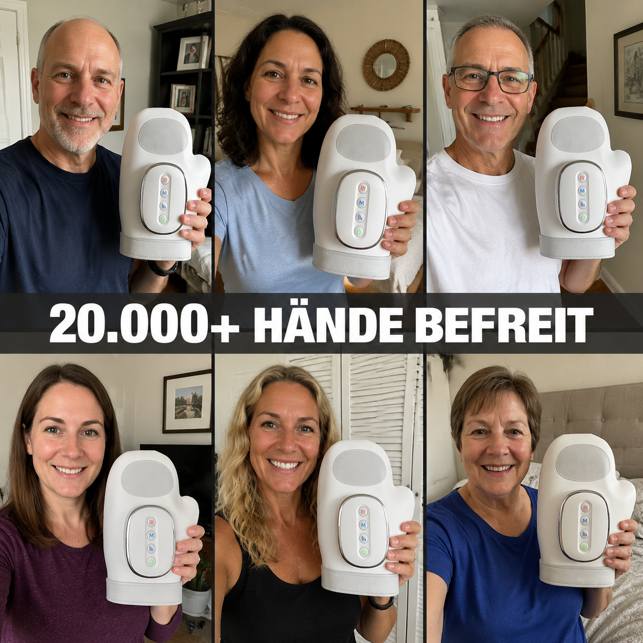 Caviraa IRT1 - Handmassagegerät mit Wärme & Kompression