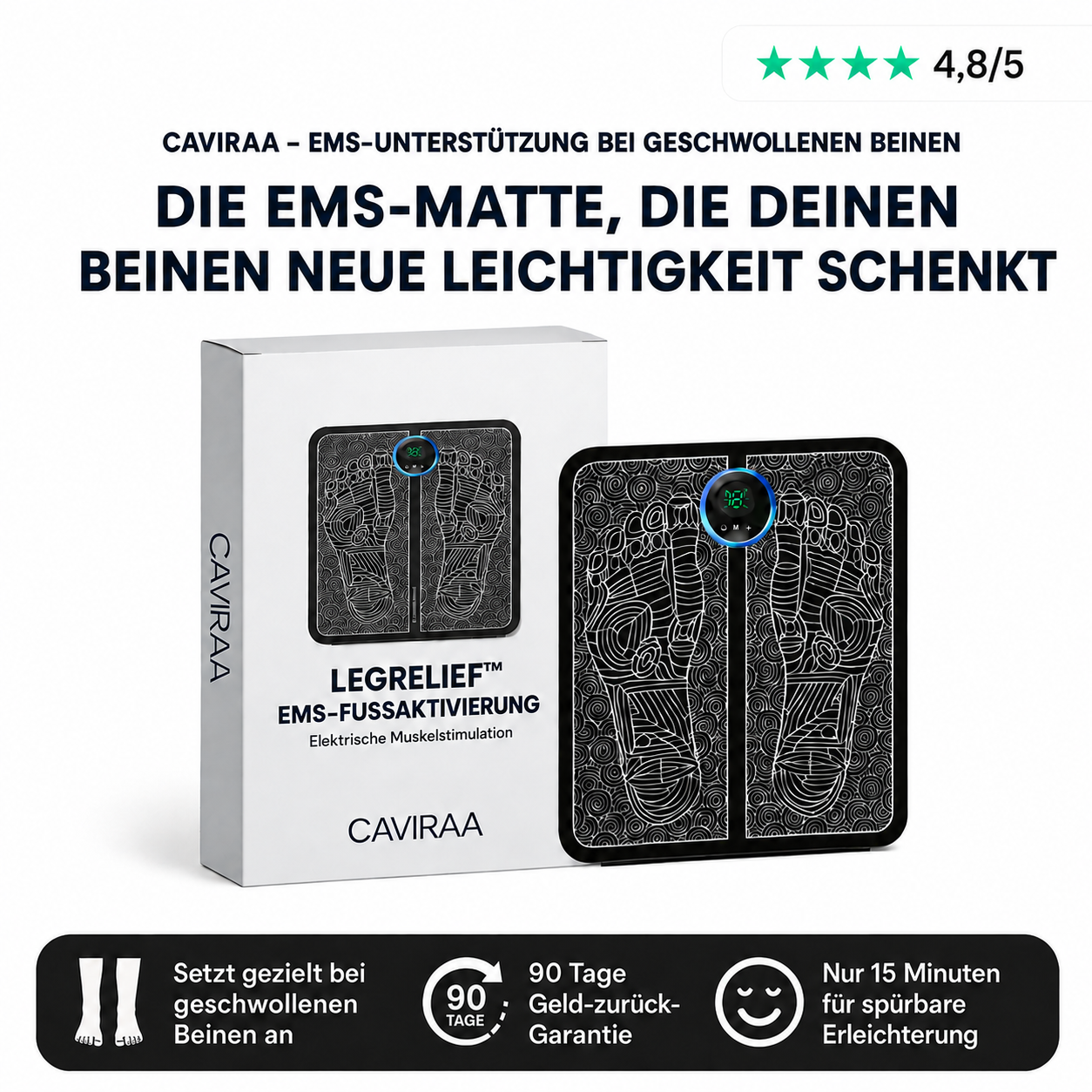 Caviraa LegRelief™ EMS-Fußstimulator