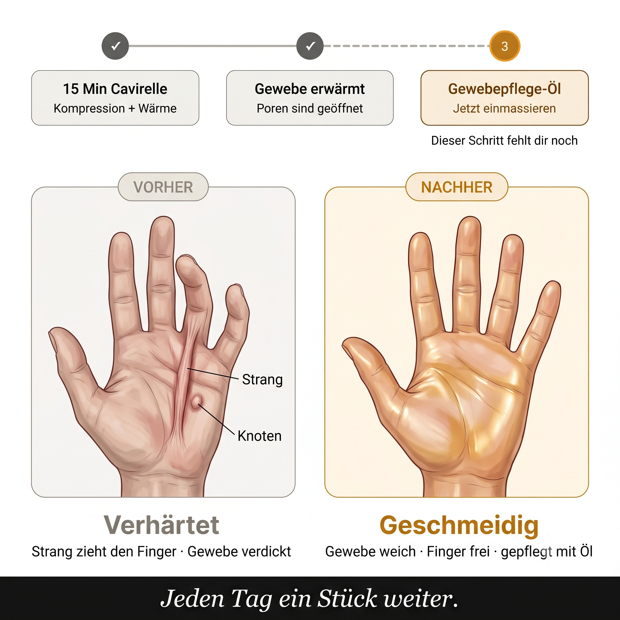 Caviraa IRT1 - Handmassagegerät mit Wärme & Kompression